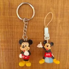 ディズニー ミッキーキーホルダー＆ストラップ 平成レトロ