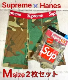 Supreme x Hanes ボクサーパンツ Mサイズ 迷彩柄2枚セットのサムネイル