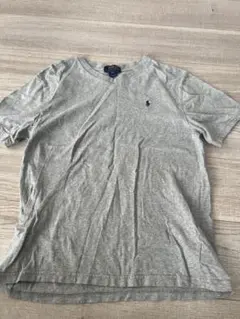 Polo Ralph Lauren グレー Vネック Tシャツ L