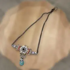 joujou フラワープレートネックレス