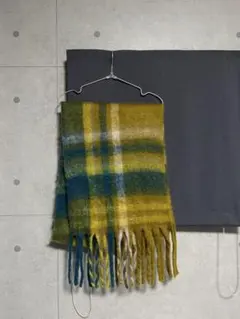 チェック柄マフラー