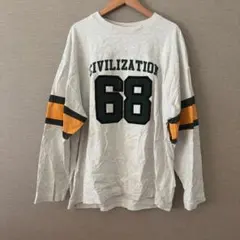 WEGO ナンバー オーバーサイズ ロンT