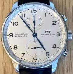 IWC ポルトギーゼ クロノグラフ IW371446 青針 保証登録葉書有 IWC ポルトギーゼ クロノグラフ IW371446 青針 保証登録葉書有