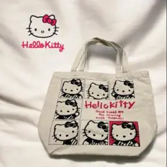最終値下げ！ハローキティ　コミックスタイル　トートバッグ　大きめ　アイボリー