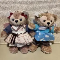 ダッフィー　シェリーメイ　ウィッシングウィングス　ぬいぐるみバッジ