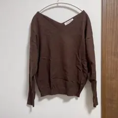 石原さとみ着用 マイストラーダ 前後Vネック ニット 長袖 S 38