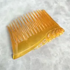 鼈甲　櫛　簪　かんざし　唐草模様　白甲　G6　着物　アンティーク　髪飾り