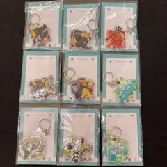 ハイキュー 横断幕アクリルキーホルダー9点セット開封済み