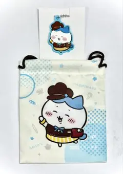 ちいかわ　ハチワレ　ココス　巾着　ラバーキーホルダー