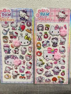 ハローキティ 肉球シール2枚セット