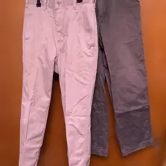 チノパン　ベージュ＆カーキ　2本セット