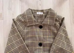 チェックコート トレンチコート