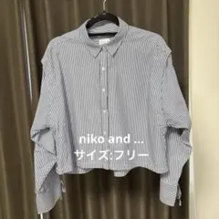 春に先駆け！niko and ... ストライプ シャツ ショート
