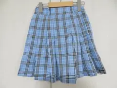 RICCA RICCA 　水色　チェック柄プリーツスカート　140㎝　美品　制服