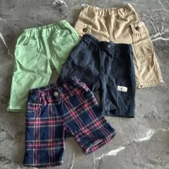 ズボンまとめ売り　90 男の子 ハーフ〜7部丈