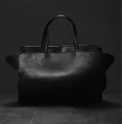 ZARA リミテッドエディション 本革 レザーシティバッグのサムネイル