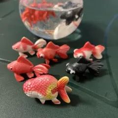 金魚のフィギュア 6点