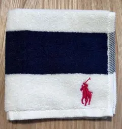 《Ralph Lauren》 ストライプタオルハンカチ