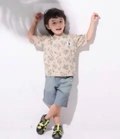 新品 スラップスリップ♡ボタニカル柄 Tシャツ 130