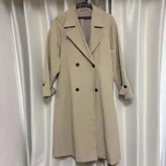 GU 트렌치 코트 베이지 더블 버튼