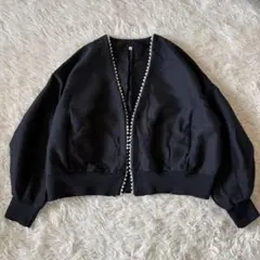 美品✨定価3.5万✨ビアズリー　パールハオリ　ジャケット　短丈　ボリューム袖のサムネイル