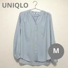 UNIQLO レーヨンギャザーブラウス M