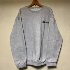 ワンポイント スウェット トレーナー ユニセックス L ライトグレー 新品