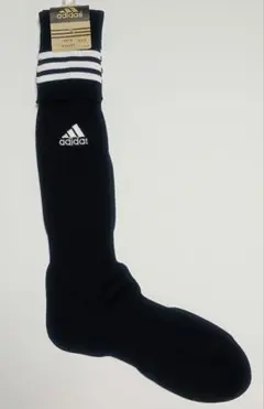 【未使用】adidasアディダスサッカーソックス25-27cmブラック×ホワイト