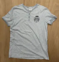 Brooks Brothers ヘンリーネック Tシャツ ボーダー Sのサムネイル