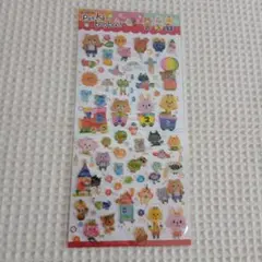 平成レトロシール【クーリア】 カラフルな動物ステッカーシール