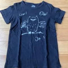 skeegeeブラック　黒　Tシャツ フクロウ　130 ブランシェス