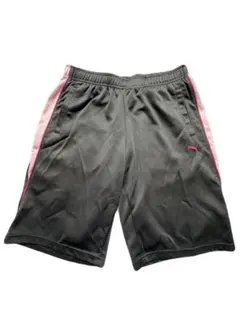 PUMA ハーフパンツ ジャージ グレー ピンク