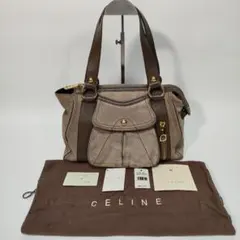 美品✨付属品完備✨Y2K✨CELINE ゴールド金具 スエード ハンドバッグ