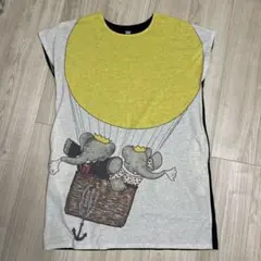 グラニフ×ぞうのババール コラボ チュニック Tシャツ ワンピース フリーサイズのサムネイル