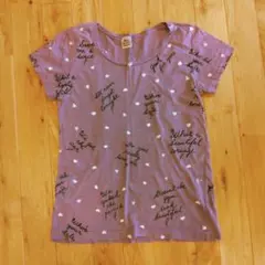 RNA　半袖　Tシャツ　ハート　パープル　紫　英字のサムネイル