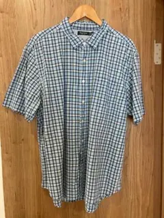 ００ｓ　NAUTICA　チェックシャツ　水色　ノーティカ