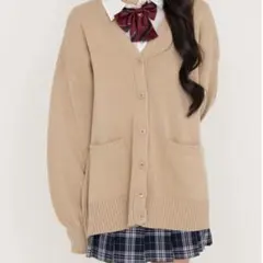 WEGO カーディガン ベージュ jk 制服 ウィゴー