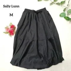 サリールン バルーンスカート フレアロングスカート 黒 M トレンド 人気商品