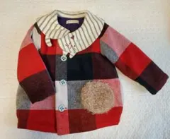 ベイビーチアー　ねこ襟コート　90