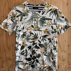 ZARA MAN ボタニカル柄 Tシャツ Sサイズのサムネイル