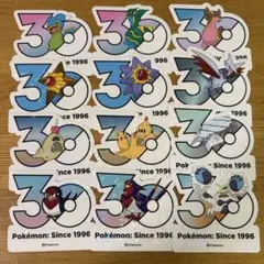 韓国限定 ポケモン 30周年 ステッカー 4枚セット - メルカリ