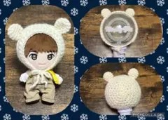 キスマイ Kis-My-Ft2 ぬいぐるみ クマ耳ボンネット帽 ペンライトカバー