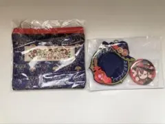 ツイステ リドル・ローズハート ブルームバースデー カバー缶バッチセット ポーチ