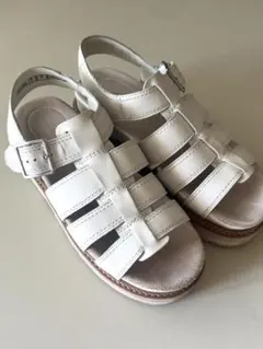 Clarks クラークス レザー グルカサンダル ホワイト UK4 箱付のサムネイル