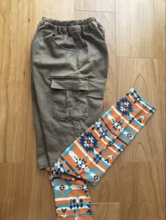GITAカーゴパンツ レギンス一体型 ネイティブ柄