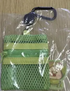 【新品未使用】 こびとづかん メッシュ ポーチ スモモノウチ　緑色　最安値