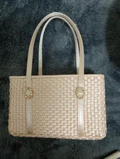 ほぼ新品)銀座和光WAKOの編み込みハンドバッグ #セレモニー #冠婚葬祭 