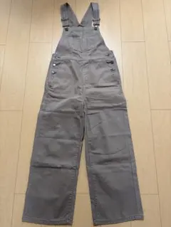 GU デニムサロペットストレートパンツ