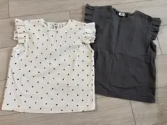 BREEZE フリル袖 Tシャツ フレンチスリーブ　2枚セット