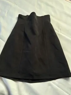 黒 レースアップバック ミニスカート　ナイスクラップ